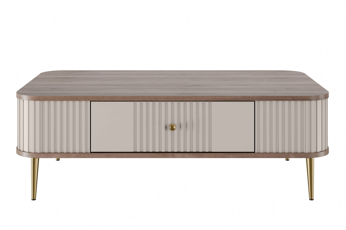 Kafijas galds  Vespa 103/35/60 cm kašmirs/rieksts/zelts - N1 Home