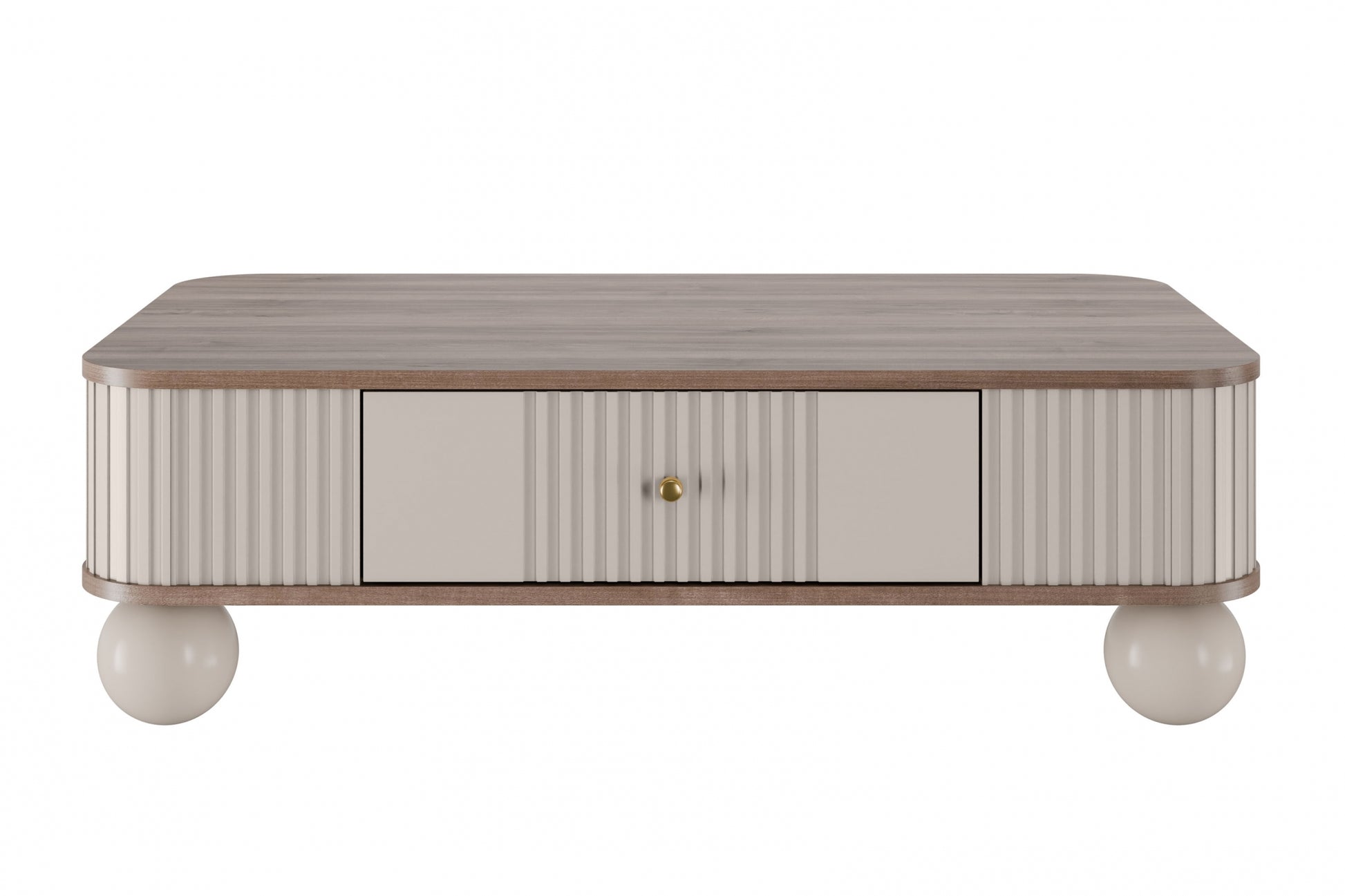 Kafijas galds  Vespa 103/32/60 cm kašmirs/rieksts/zelts - N1 Home