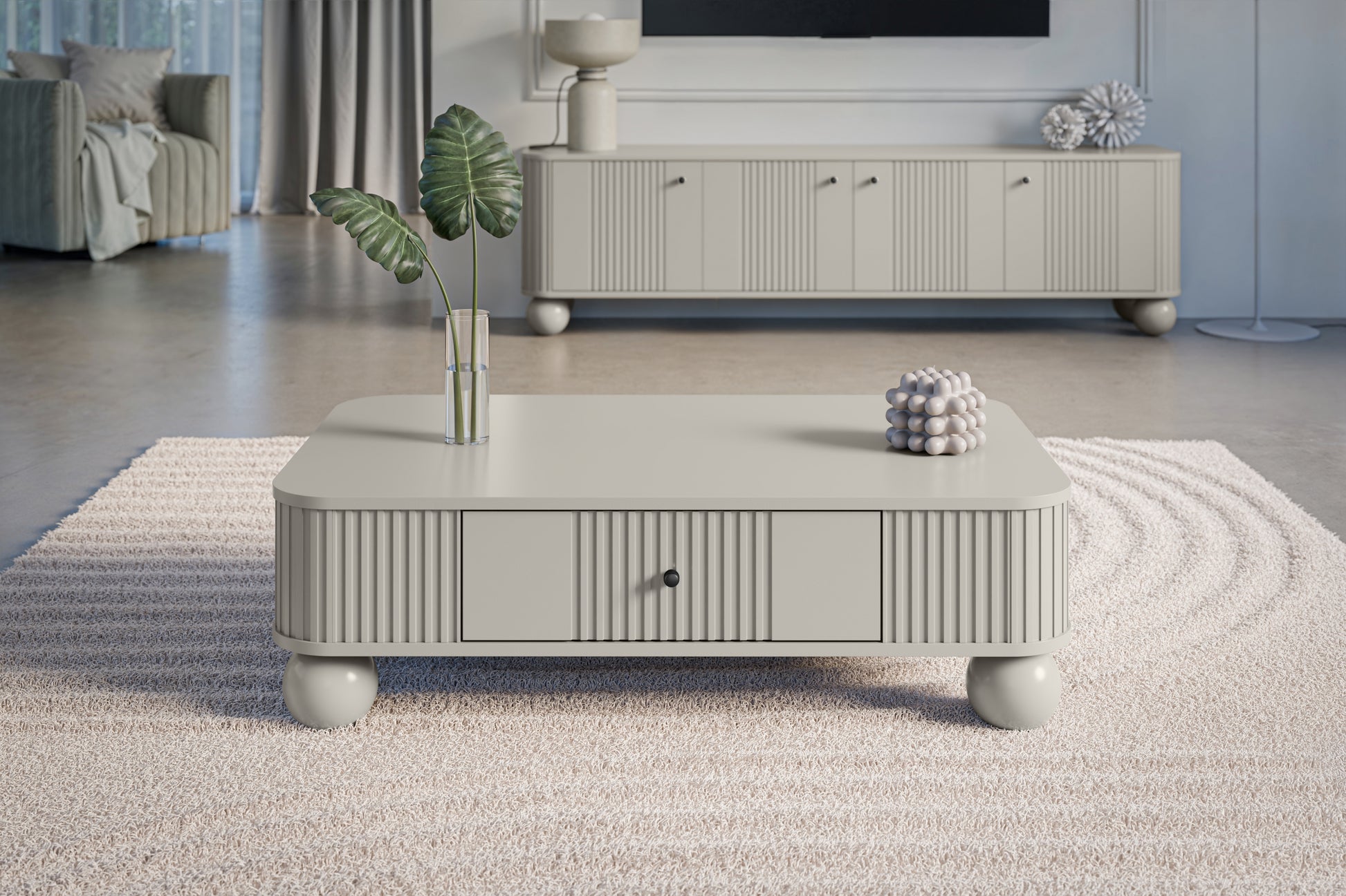 Kafijas galds  Vespa 103/32/60 cm kašmirs/melns - N1 Home