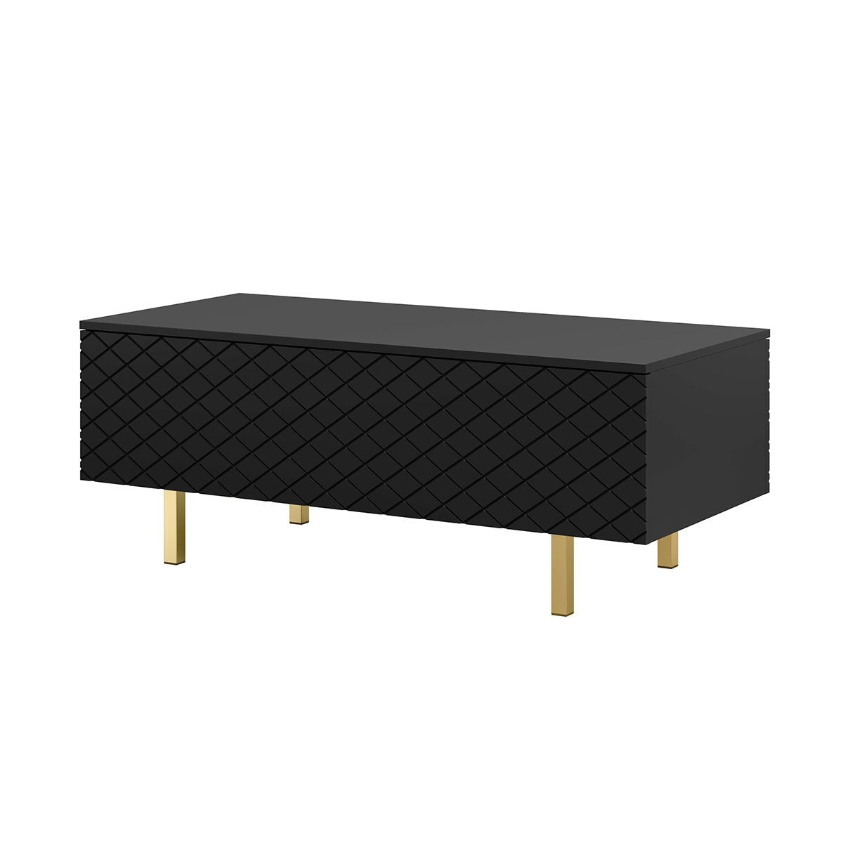 Kafijas galdiņš LUKKAII 120/46/55 zelts/melns - N1 Home