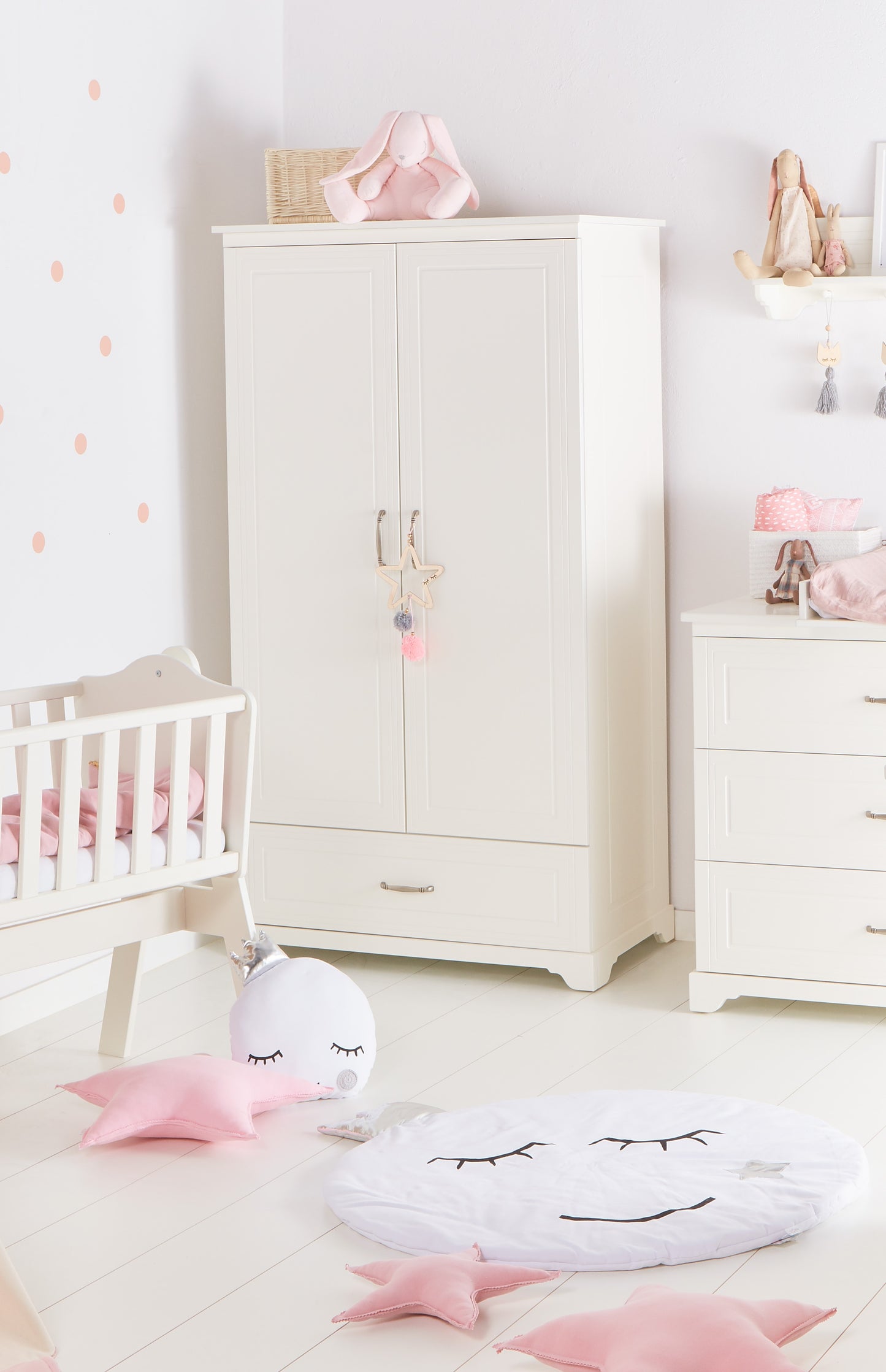 Skapis 2 d Melia 180cm x 98cm x 53cm balts - N1 Home