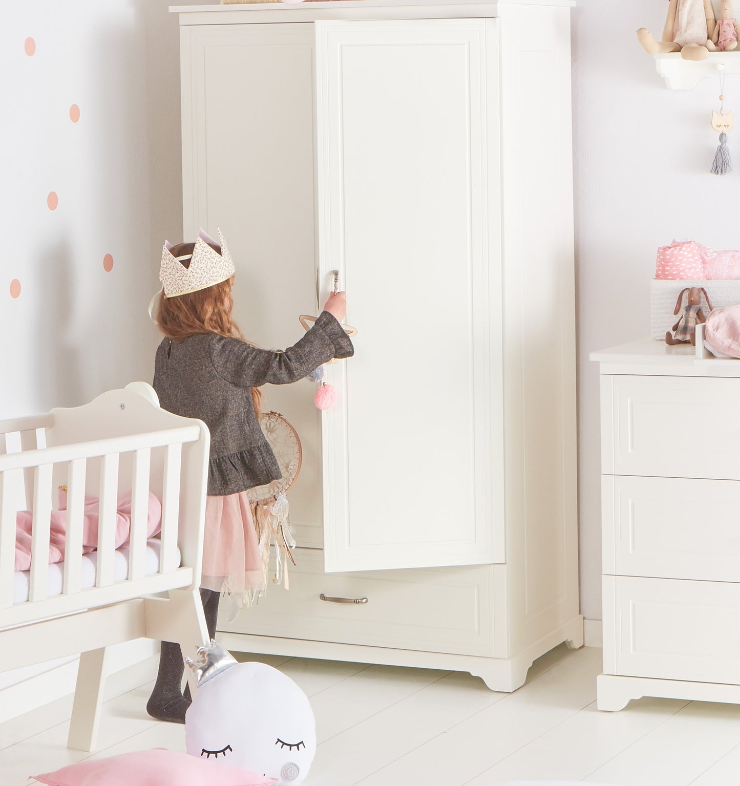 Skapis 2 d Melia 180cm x 98cm x 53cm balts - N1 Home