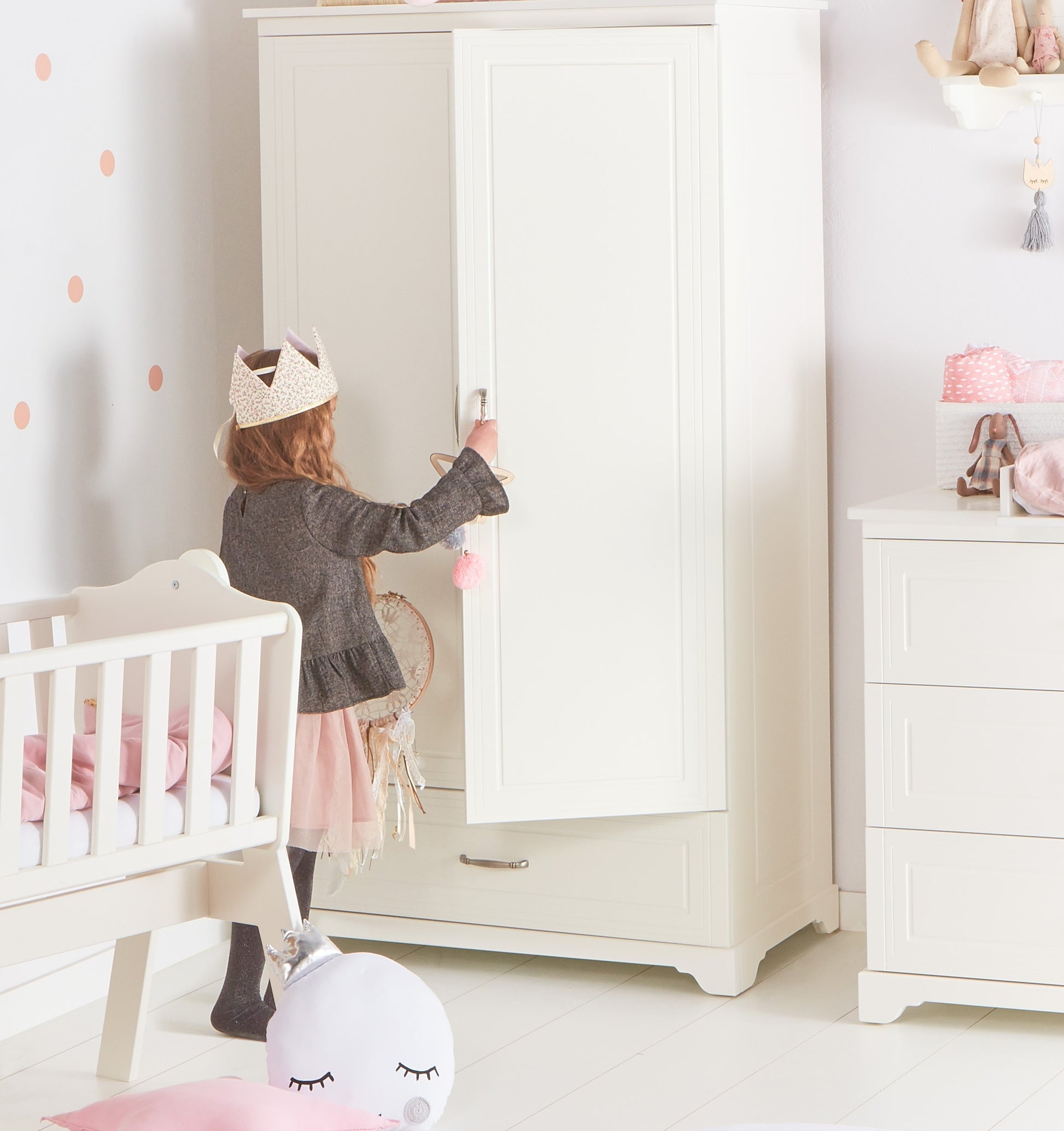 Skapis 2 d Melia 180cm x 98cm x 53cm balts - N1 Home