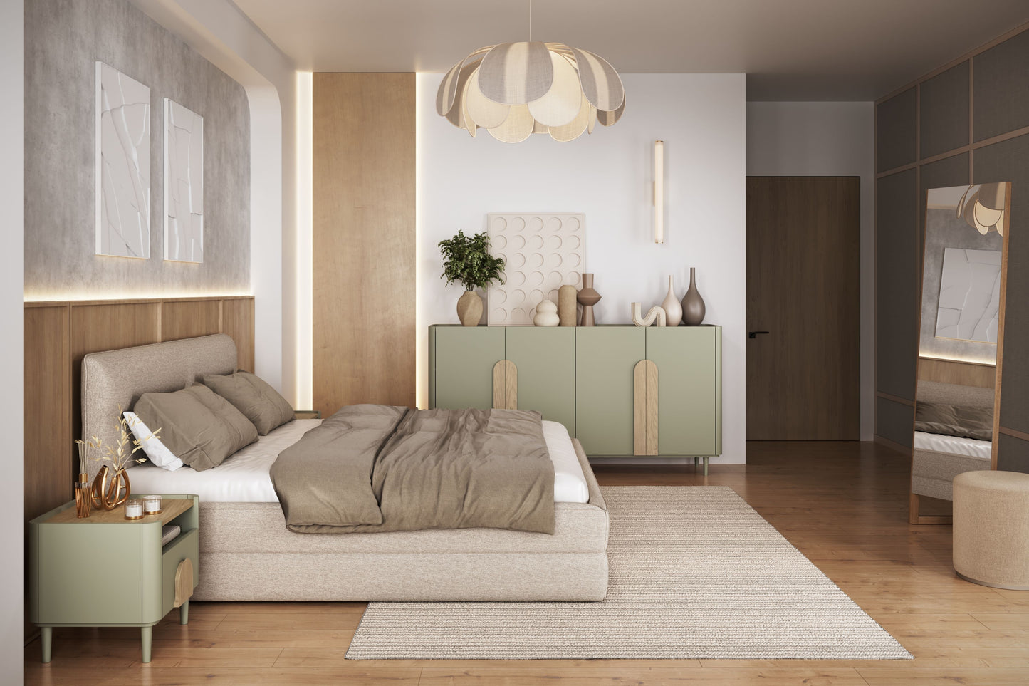 Naktsgaldiņš Amil 48/48/48 cm Eikalipts / Baltijas kāpu ozols / Dabīgais ozols - N1 Home