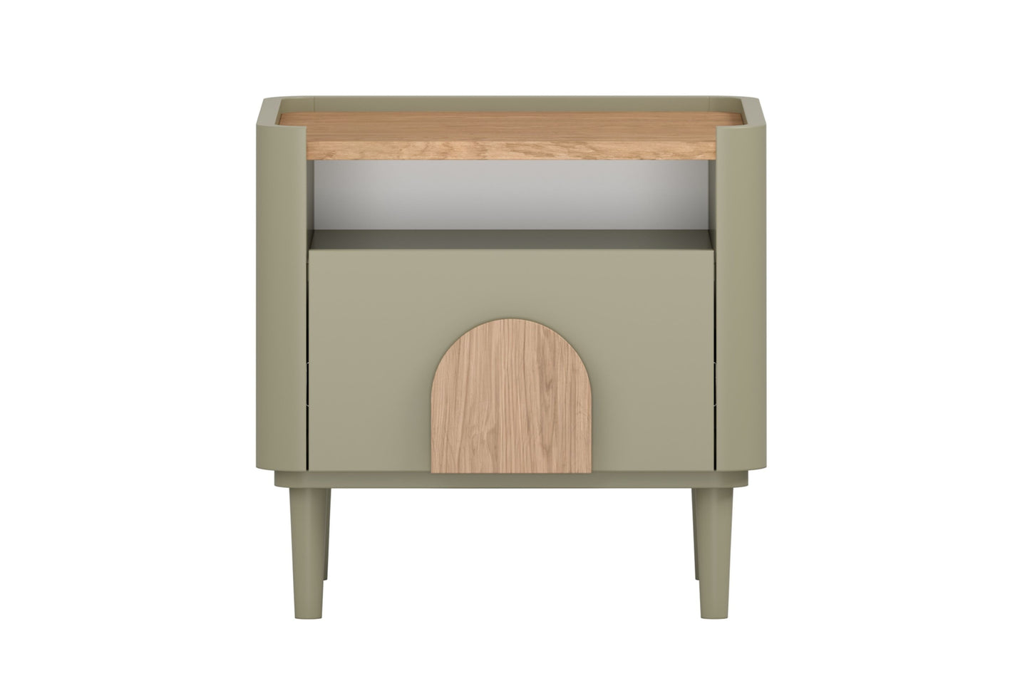 Naktsgaldiņš Amil 48/48/48 cm Eikalipts / Baltijas kāpu ozols / Dabīgais ozols - N1 Home