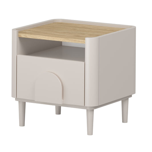 Naktsgaldiņš Amil 48/48/48 cm Kašmirs / Eļļots ozols - N1 Home