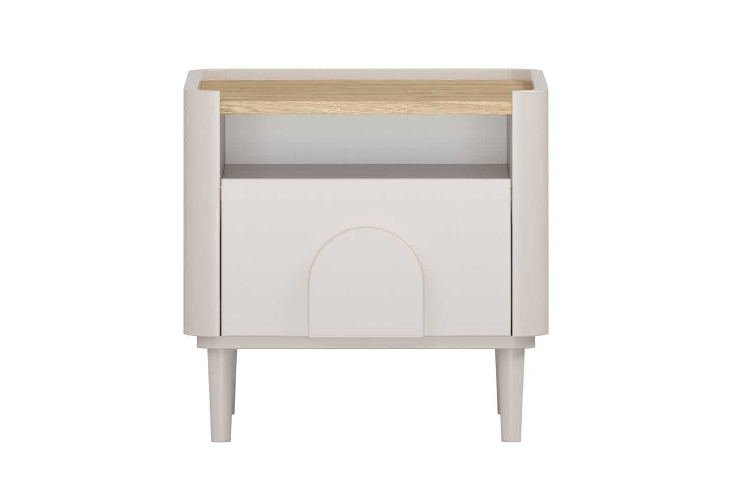 Naktsgaldiņš Amil 48/48/48 cm Kašmirs / Eļļots ozols - N1 Home