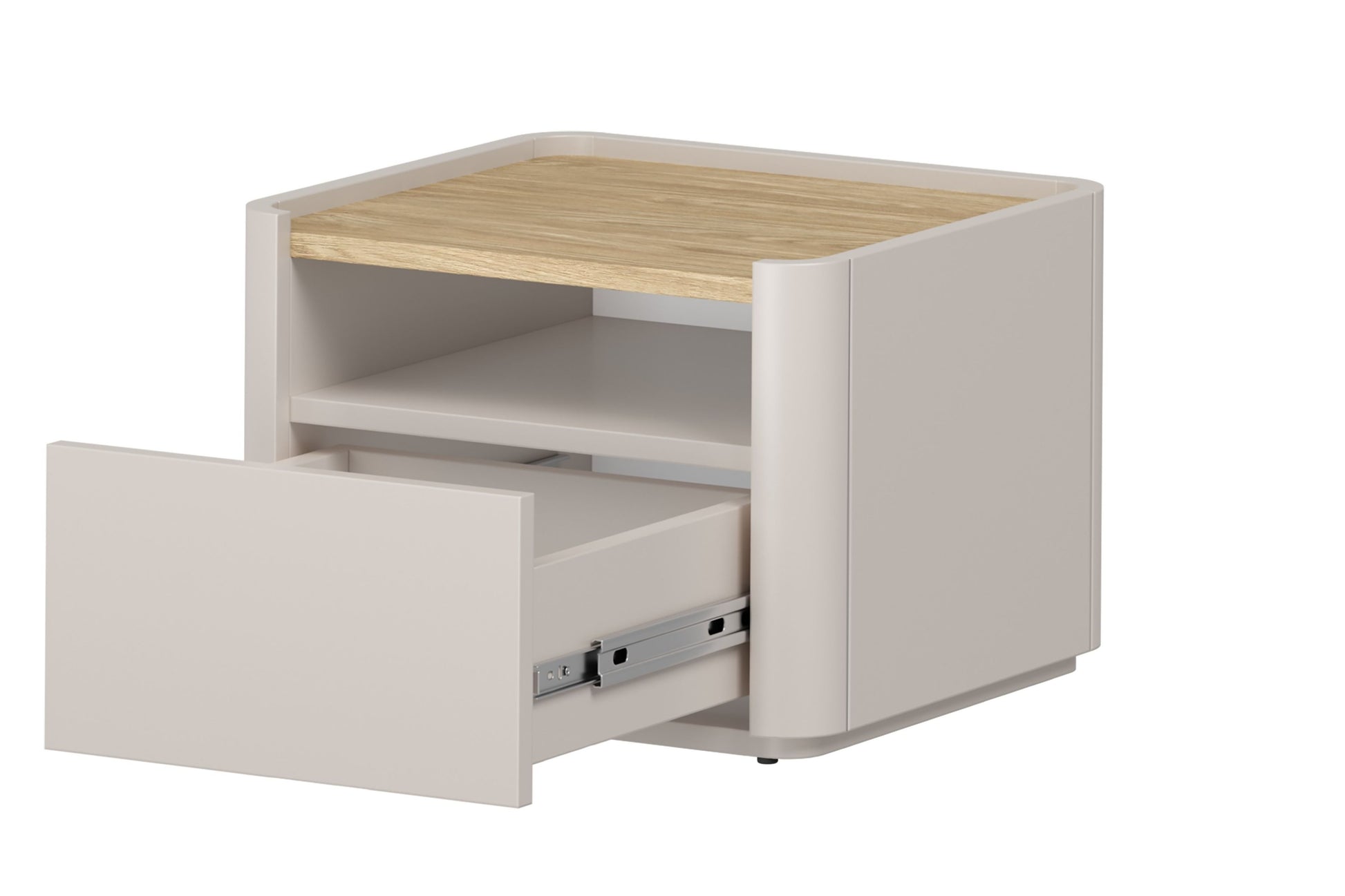 Naktsskapītis Elva 48/35.5/48 cm Kašmirs / Eļļots ozols - N1 Home