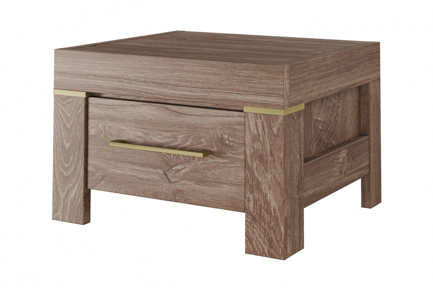 Naktsskapis Geri 53/35/45 cm rosīgs ozols - N1 Home