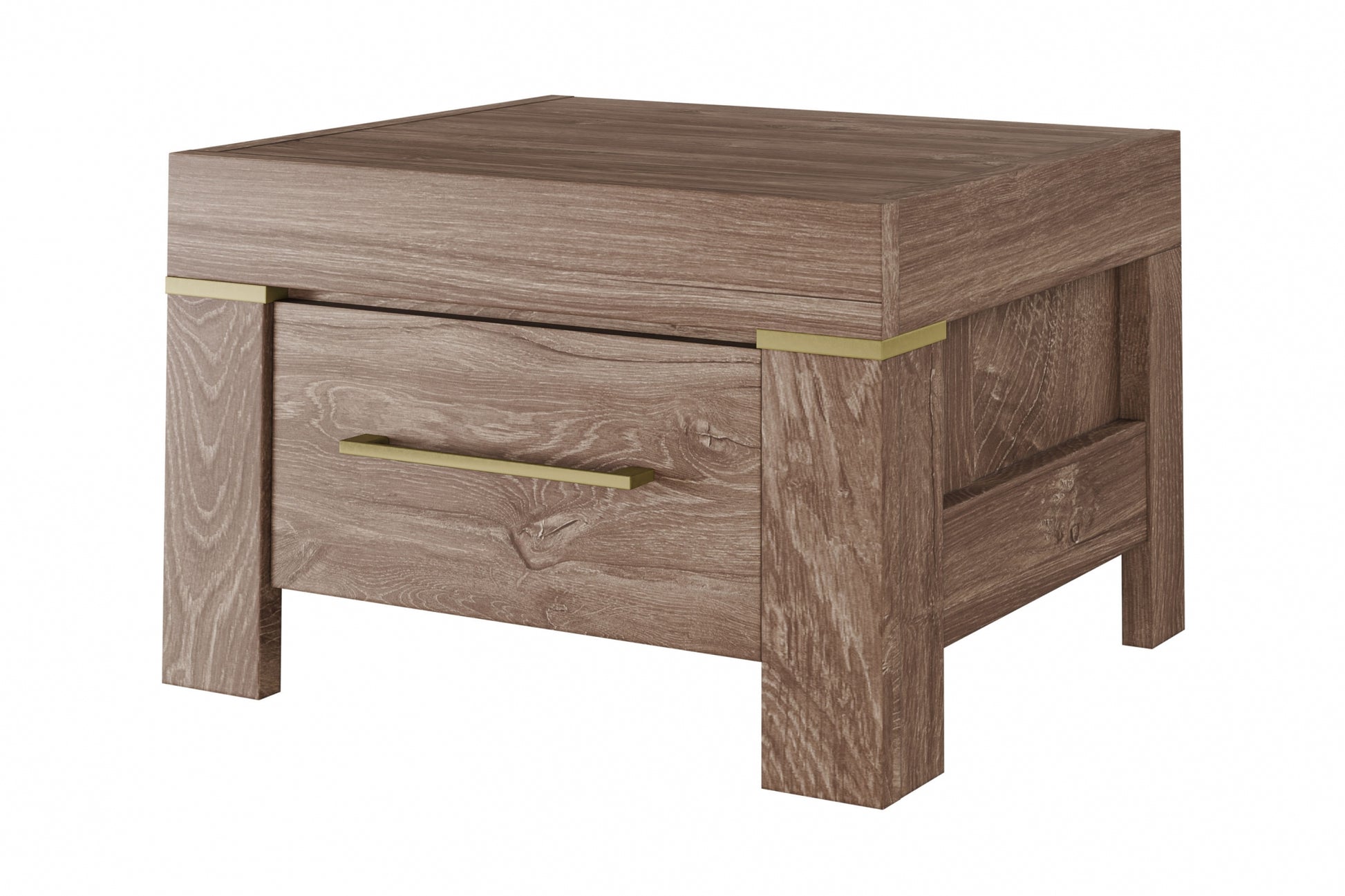 Naktsskapis Geri 53/35/45 cm rosīgs ozols - N1 Home