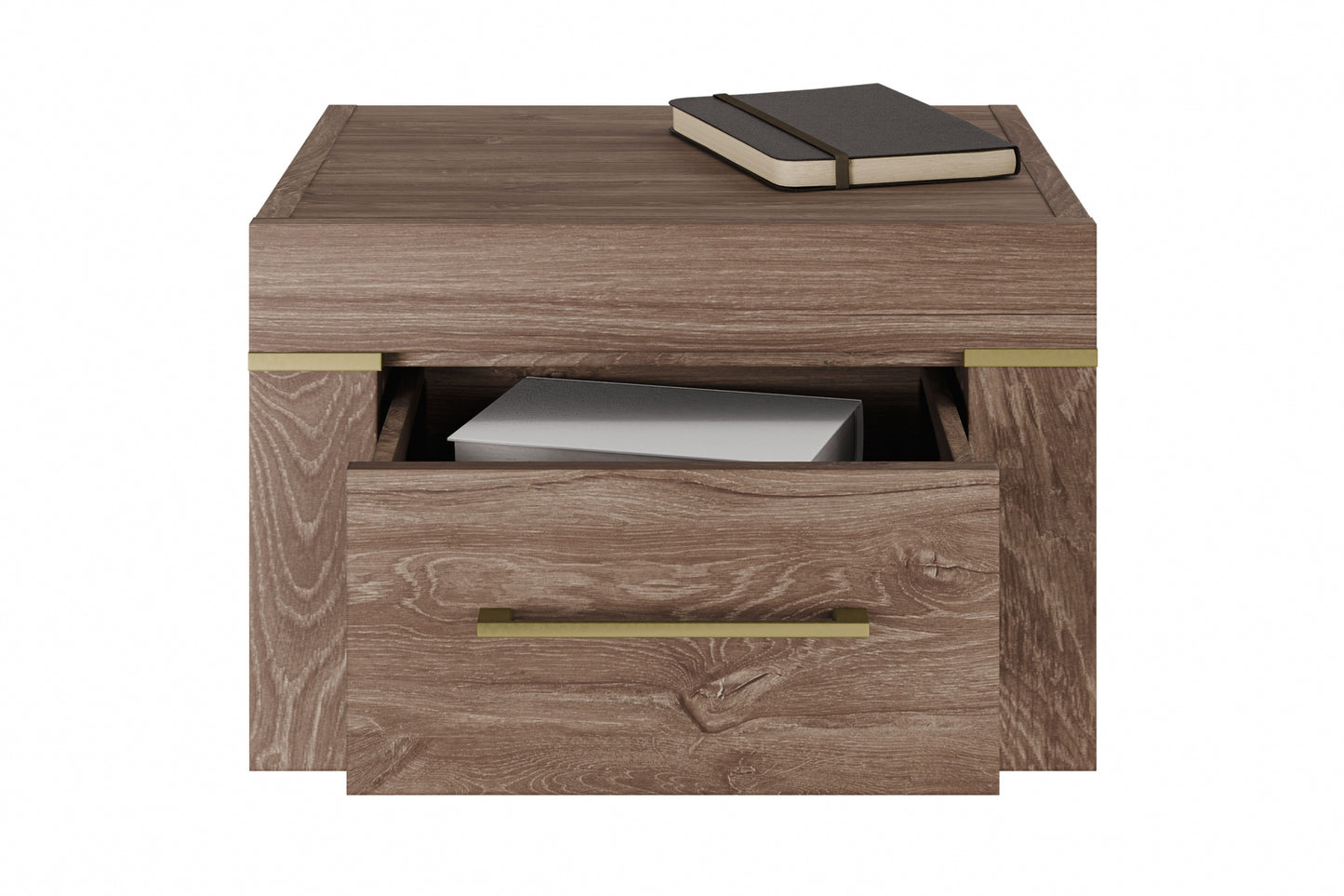 Naktsskapis Geri 53/35/45 cm rosīgs ozols - N1 Home