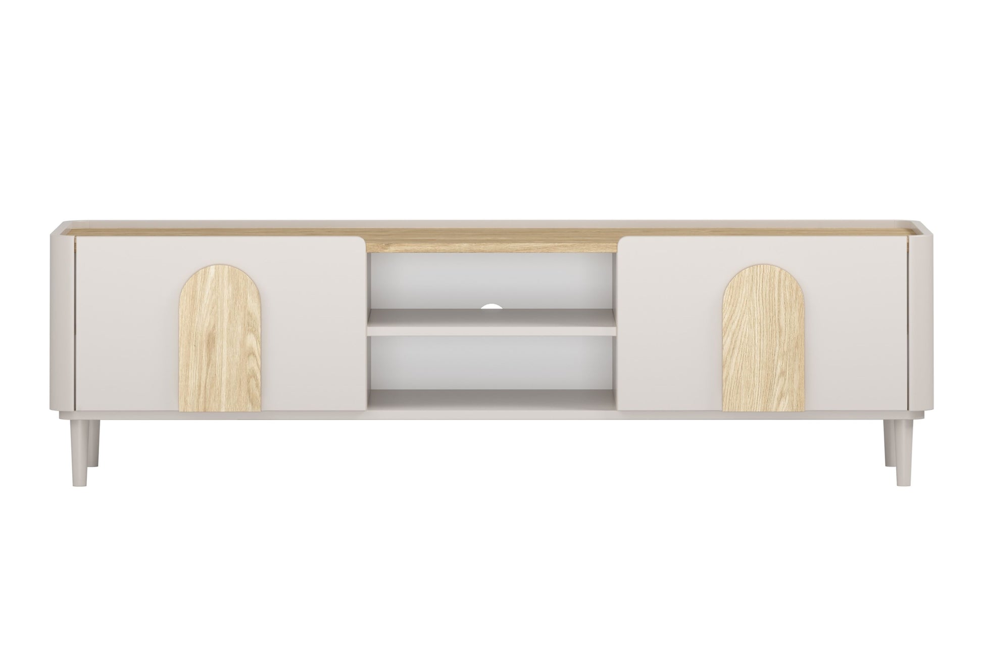 TV skapis Amil 170/48/48 cm kašmirs/eļļots ozols/gaišs ozols - N1 Home