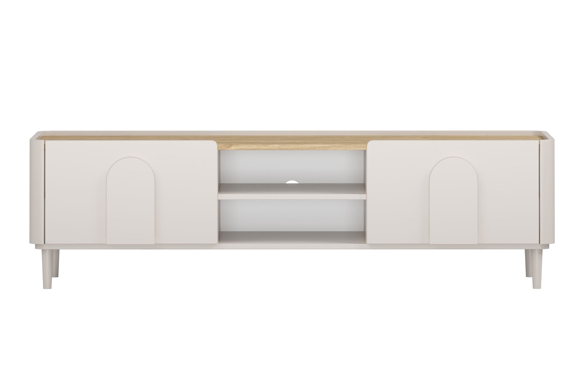 TV skapis Amil 170/48/48 cm kašmirs/eļļots ozols - N1 Home