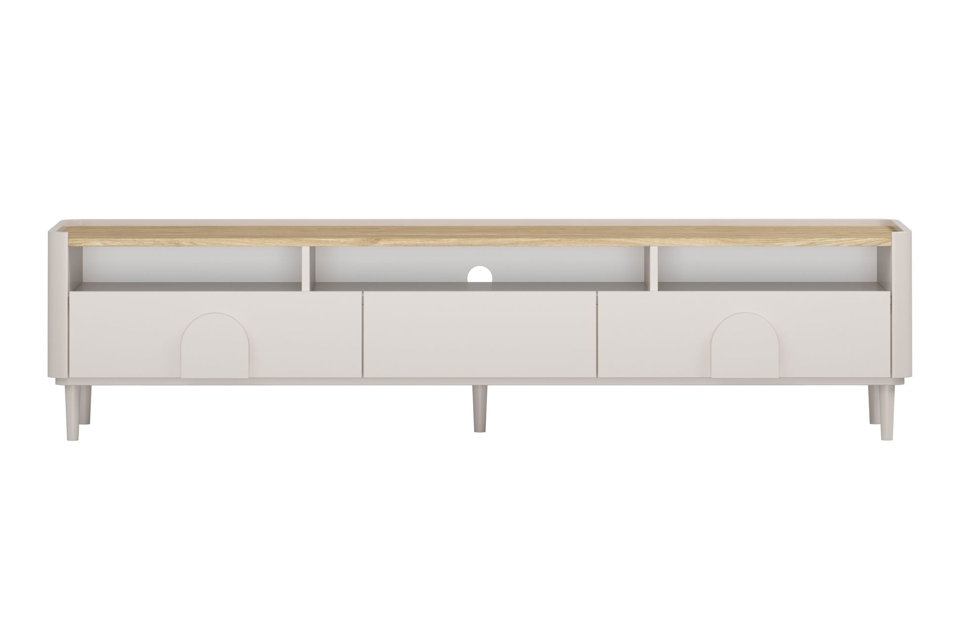 TV skapis Amil 200/48/48 cm Kašmirs / Eļļots ozols - N1 Home