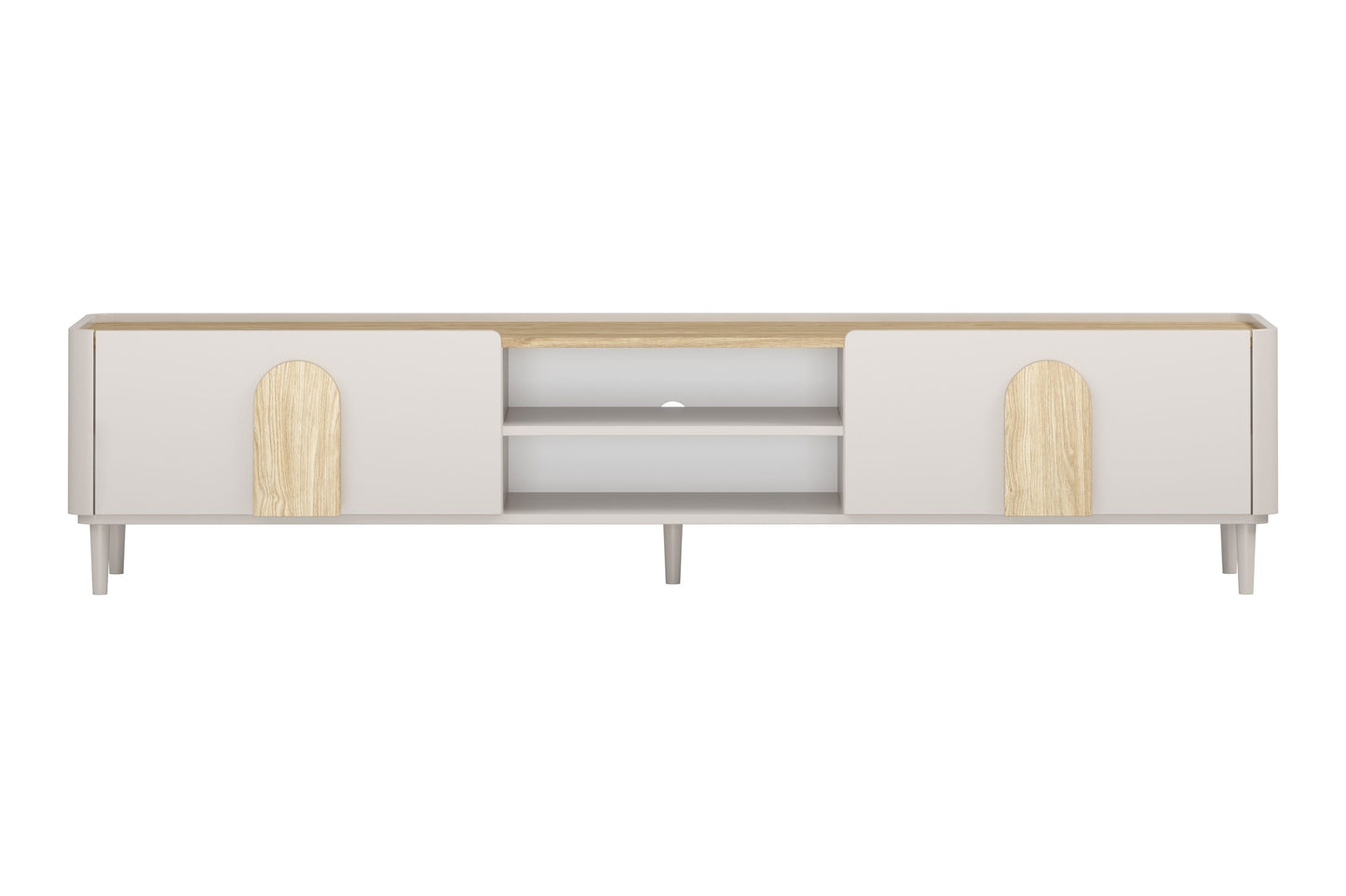 TV skapis Amil 220/48/48 cm Kašmirs / Eļļots ozols / Gaišs ozols - N1 Home