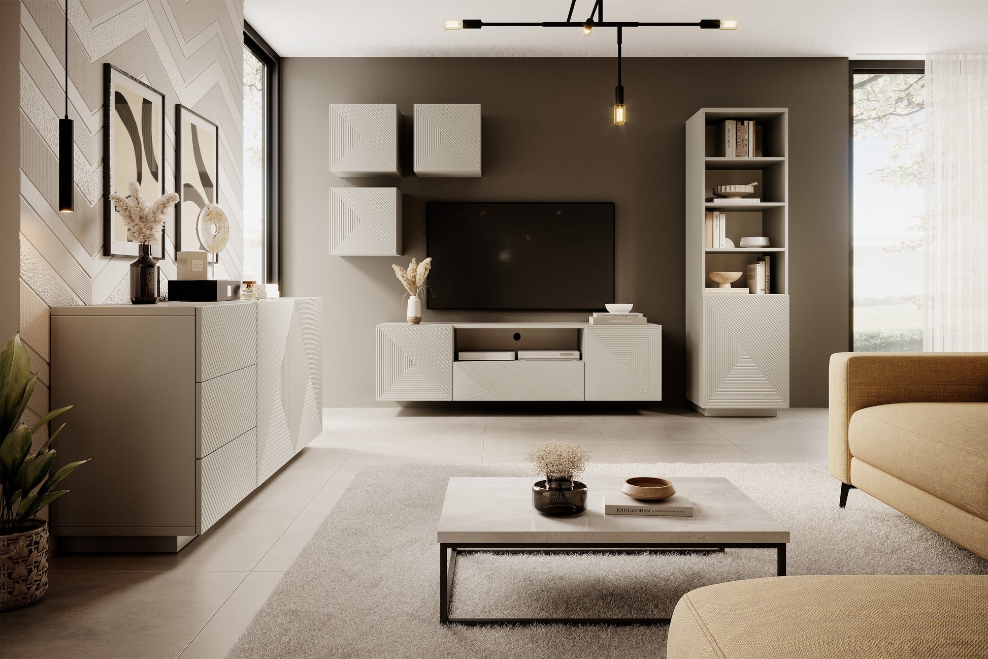 OSLO RTV kumode 167/44/40 cm kašmirs - N1 Home