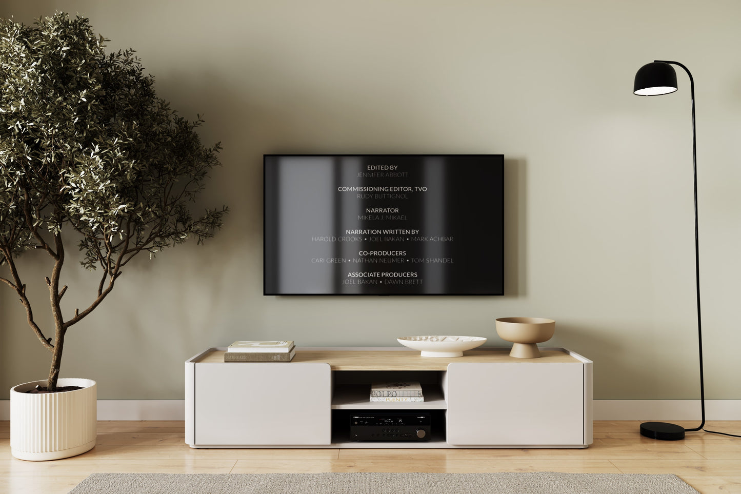 TV skapis Elva 170/35.5/48 cm Kašmirs / Eļļots ozols - N1 Home