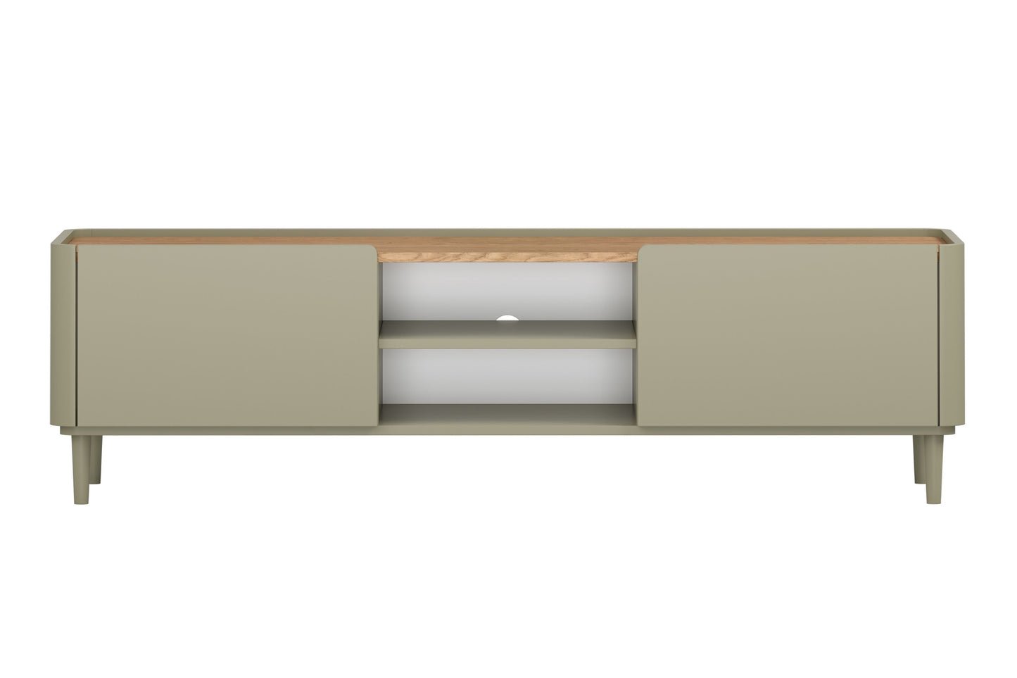 TV skapis Elva 170/48/48 cm Eikalipts / Baltijas kāpu ozols - N1 Home