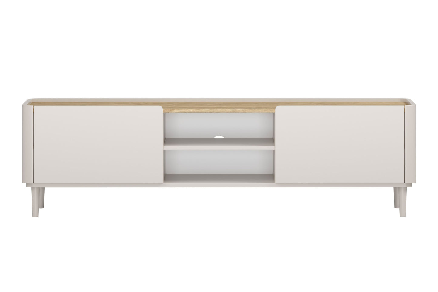 TV skapis Elva 170/48/48 cm Kašmirs / Eļļots ozols - N1 Home