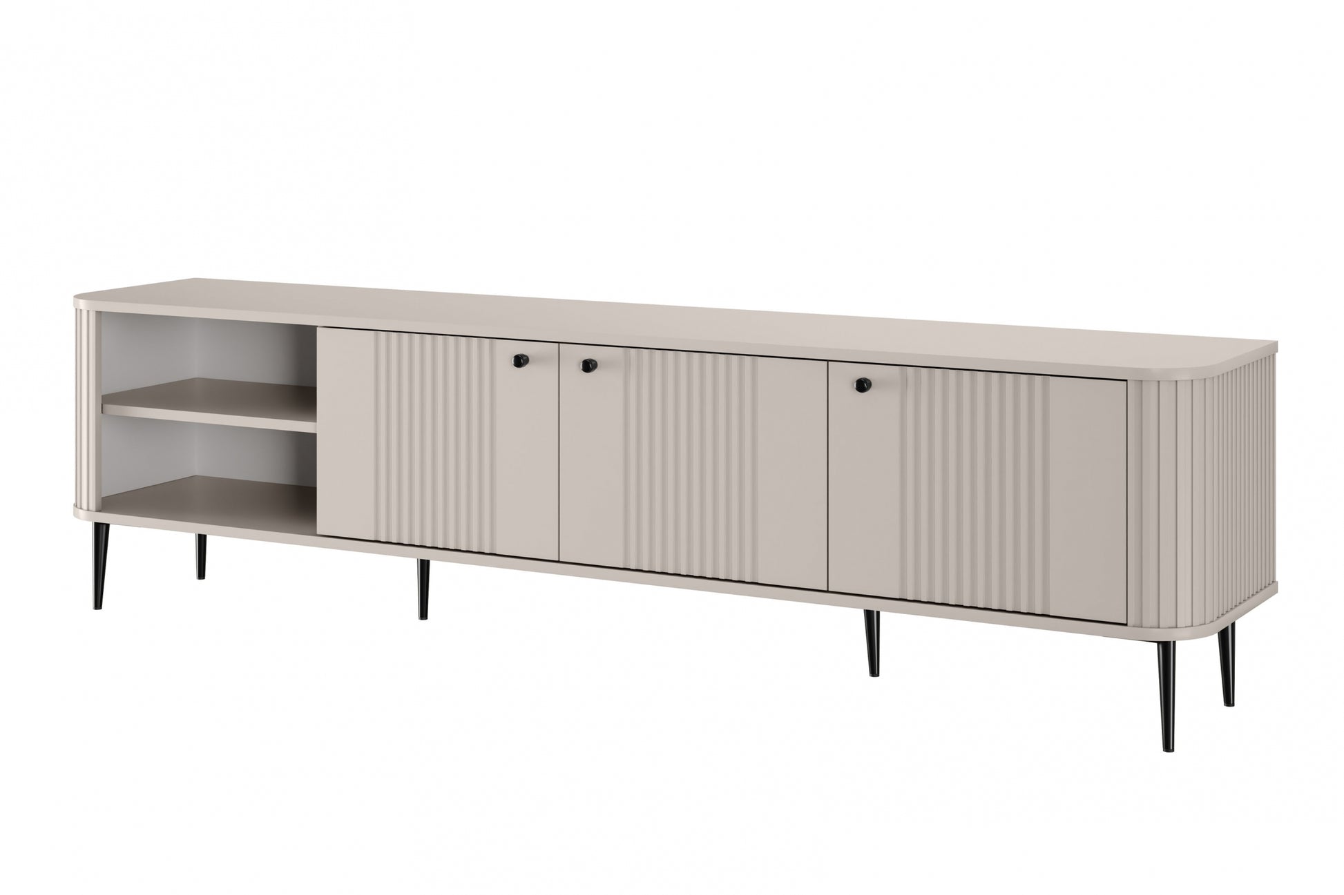 TV skapis Vespa  187/51/38 cm kašmirs/melns - N1 Home