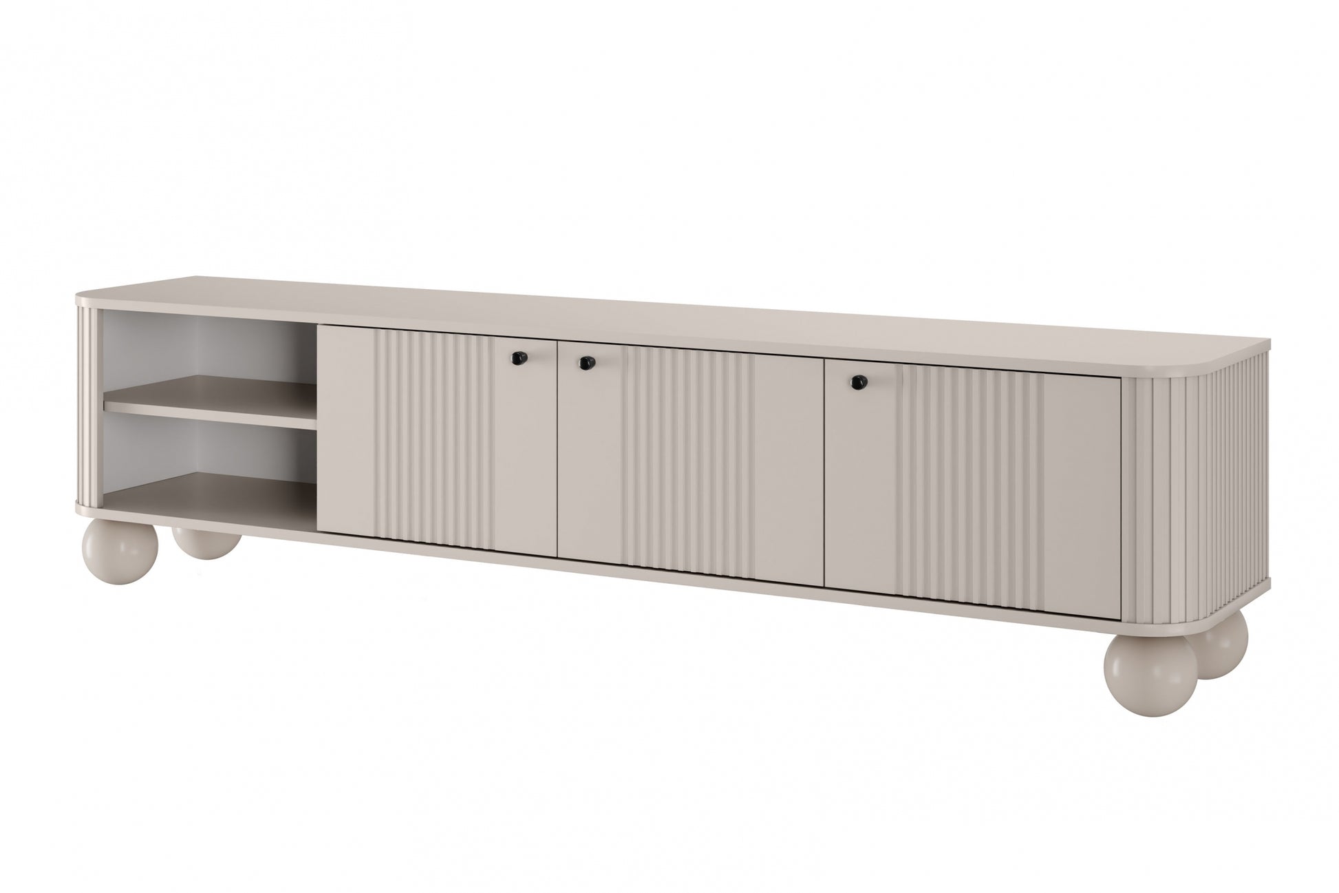 TV skapis Vespa  187/48/38 cm kašmirs/melns - N1 Home