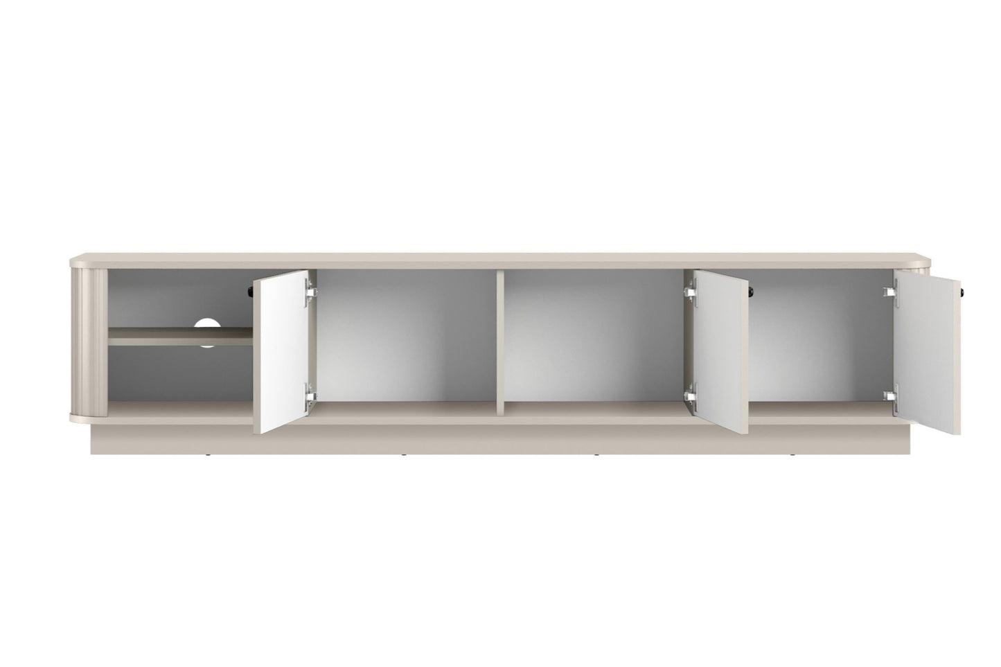 TV skapis Vespa 187/43/38 cm kašmirs/melns - N1 Home