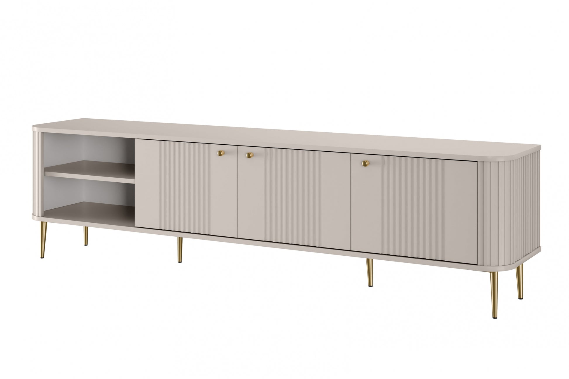 TV skapis Vespa  187/51/38 cm kašmirs/zelts - N1 Home