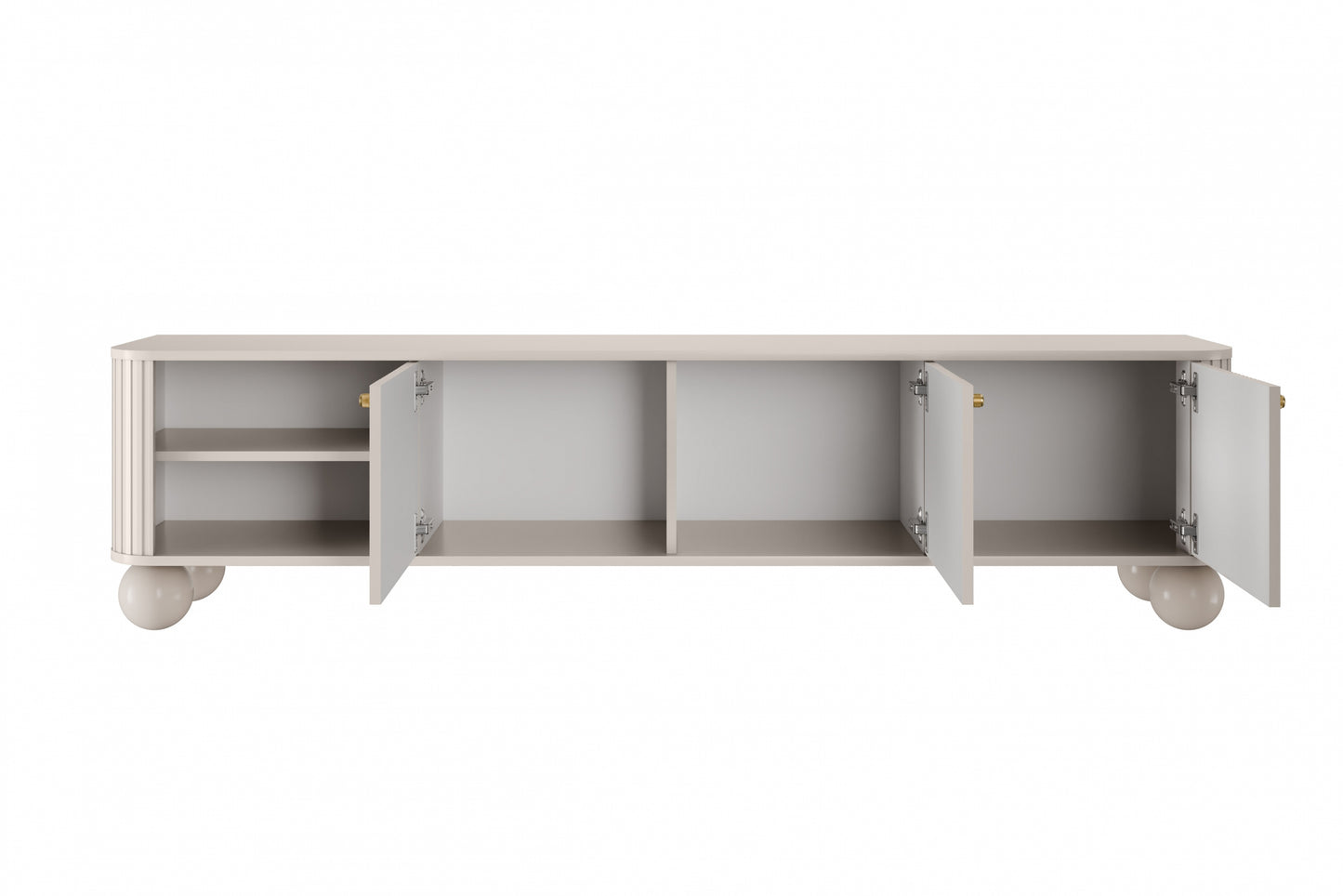 TV skapis Vespa  187/48/38 cm kašmirs/zelts - N1 Home