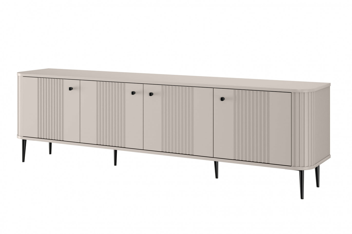 TV skapis Vespa 187/51/38 cm kašmirs/melns - N1 Home