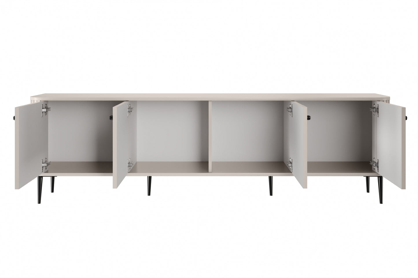 TV skapis Vespa 187/51/38 cm kašmirs/melns - N1 Home