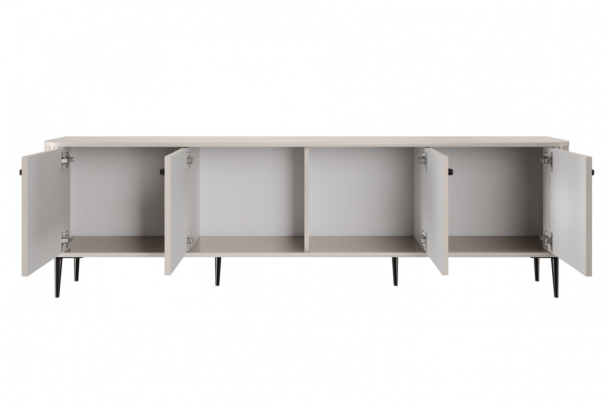 TV skapis Vespa 187/51/38 cm kašmirs/melns - N1 Home