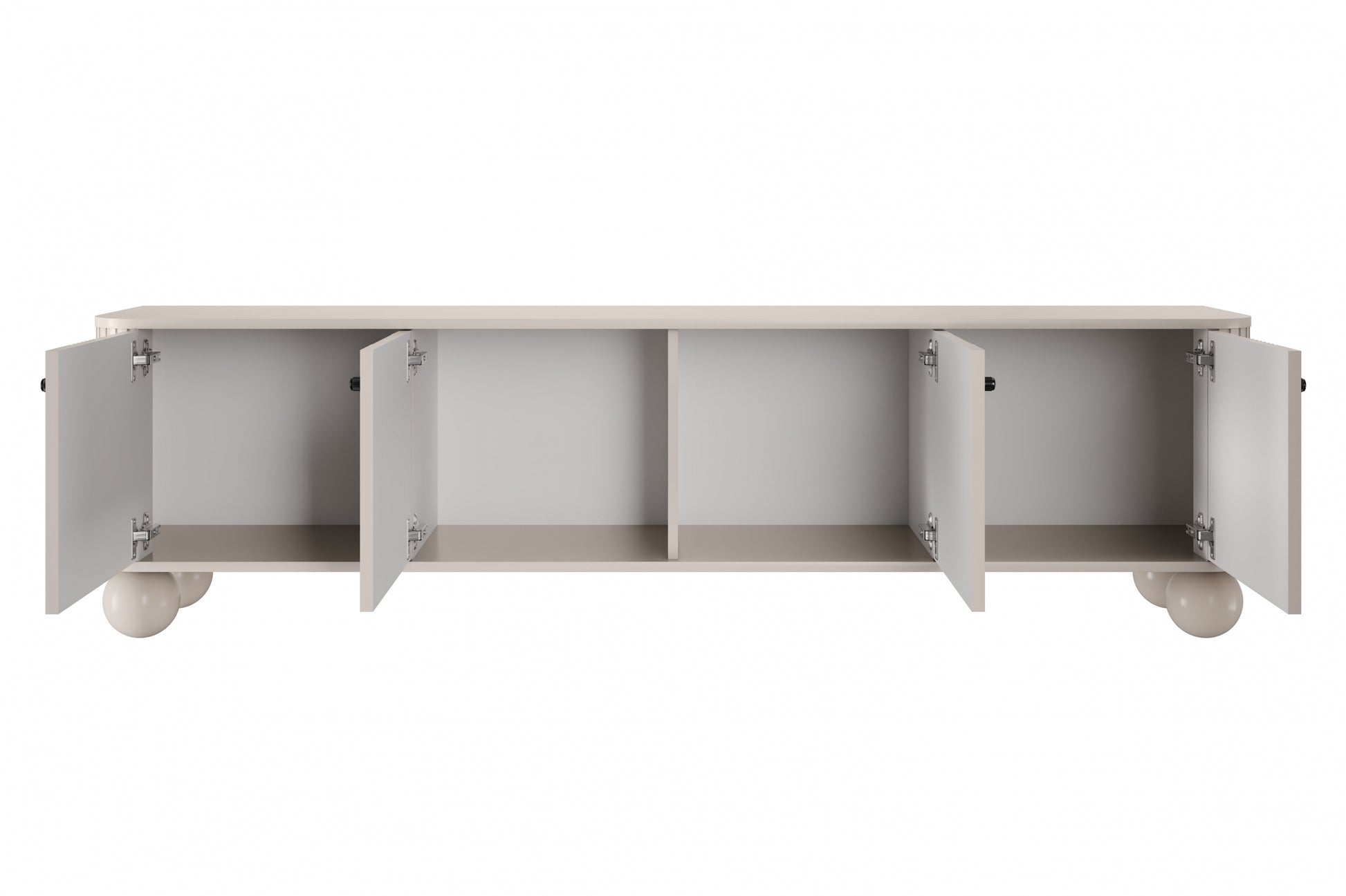 TV skapis Vespa 187/48/38 cm kašmirs/melns - N1 Home