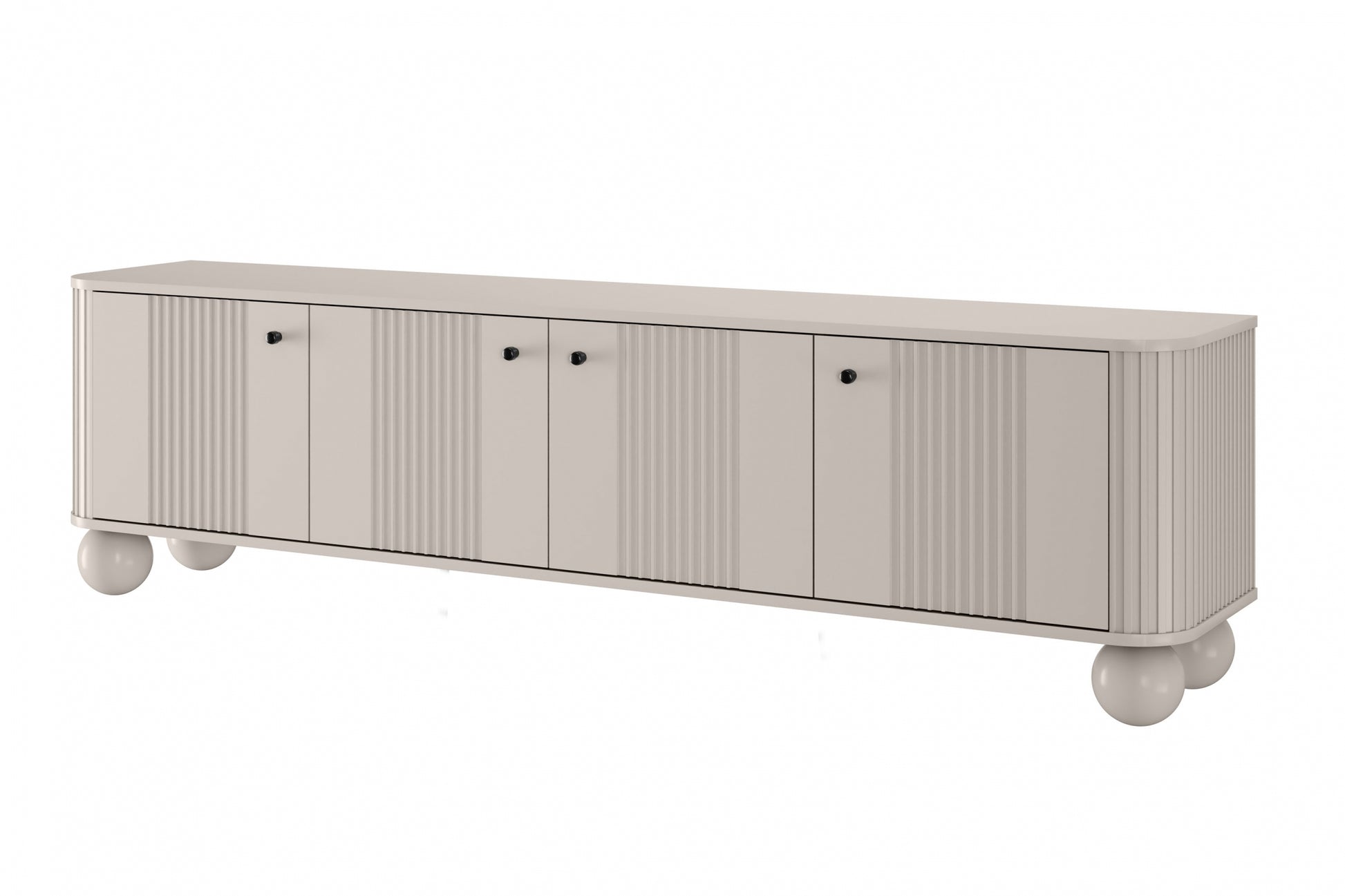 TV skapis Vespa 187/48/38 cm kašmirs/melns - N1 Home