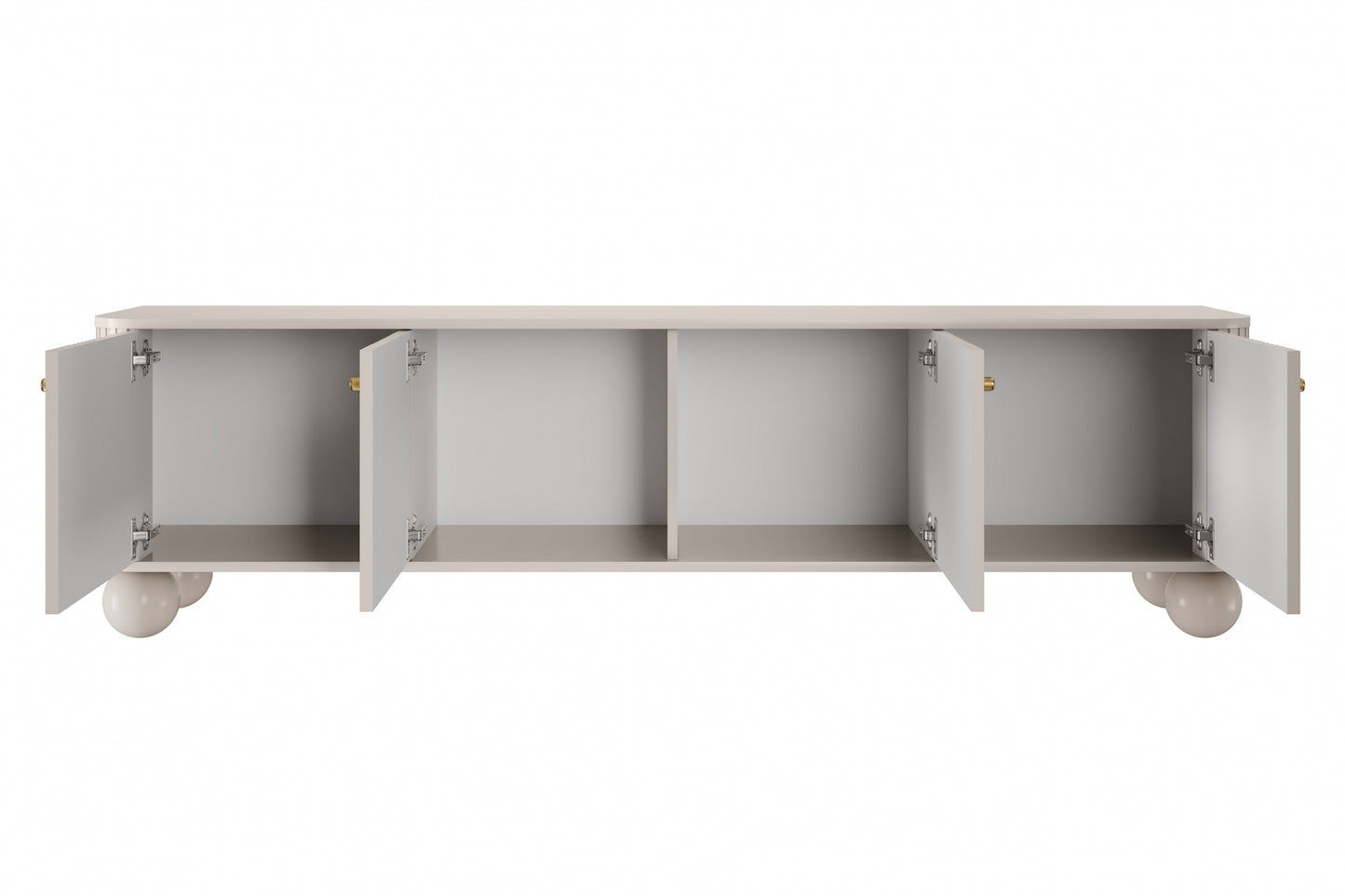 TV skapis Vespa 187/48/38 cm kašmirs/zelts - N1 Home