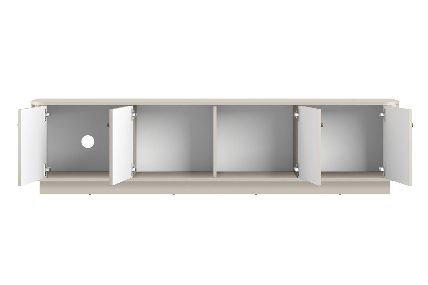 TV skapis Vespa 187/43/38 cm kašmirs/zelts - N1 Home