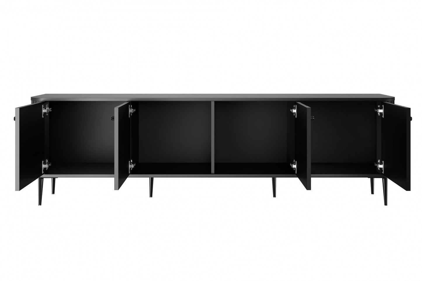 TV skapis Vespa 187/51/38 cm melns/melns - N1 Home