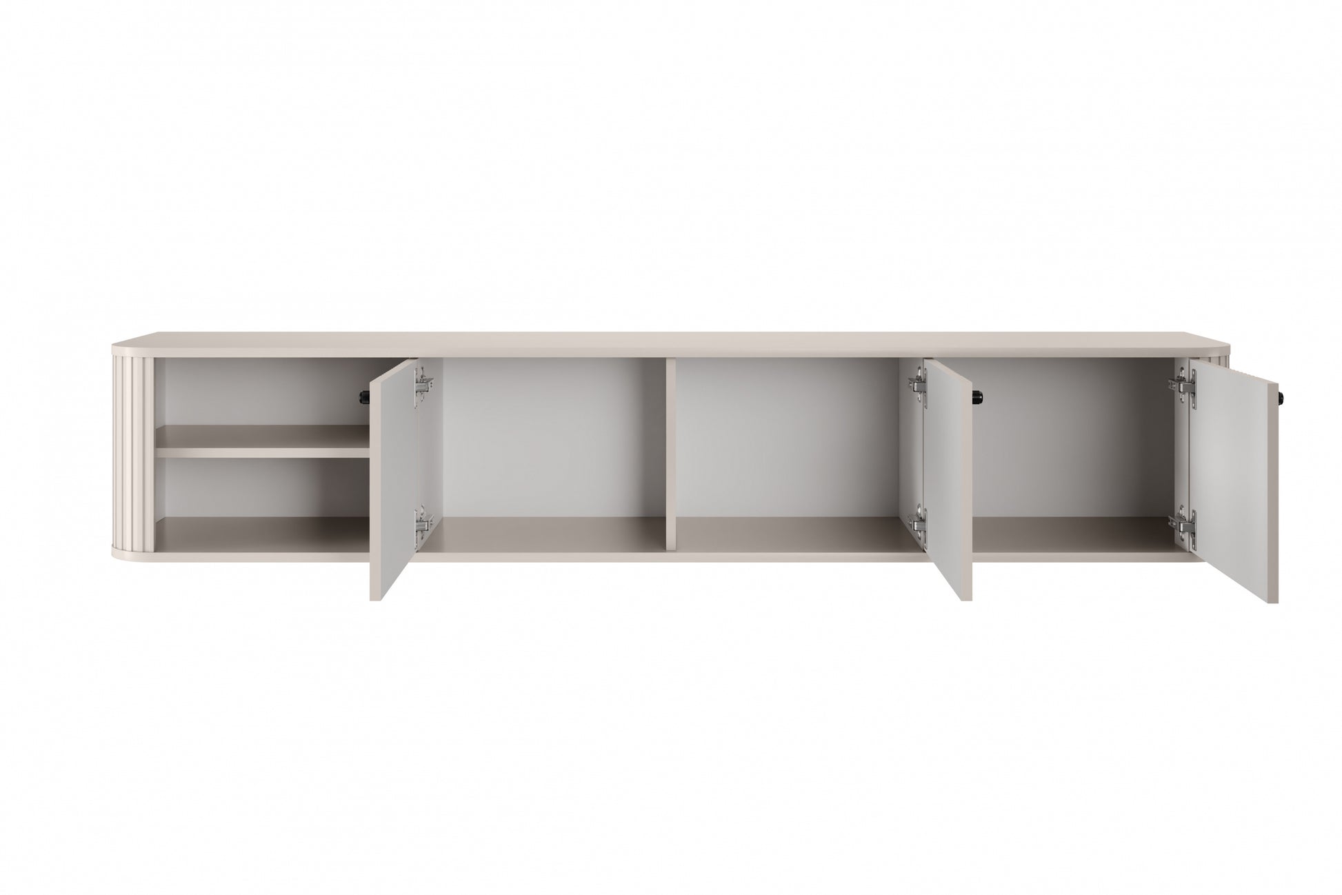 TV skapis Vespa  187/36/38 cm kašmirs/melns - N1 Home