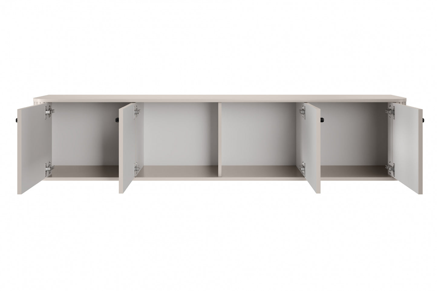 TV skapis Vespa 187/36/38 cm kašmirs/melns - N1 Home