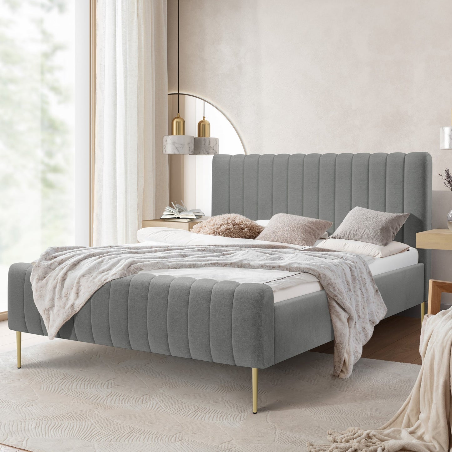 Gulta Austin zelta  kājas 120; 140; 160; 180/200 cm Perfect Harmony 85 - N1 Home