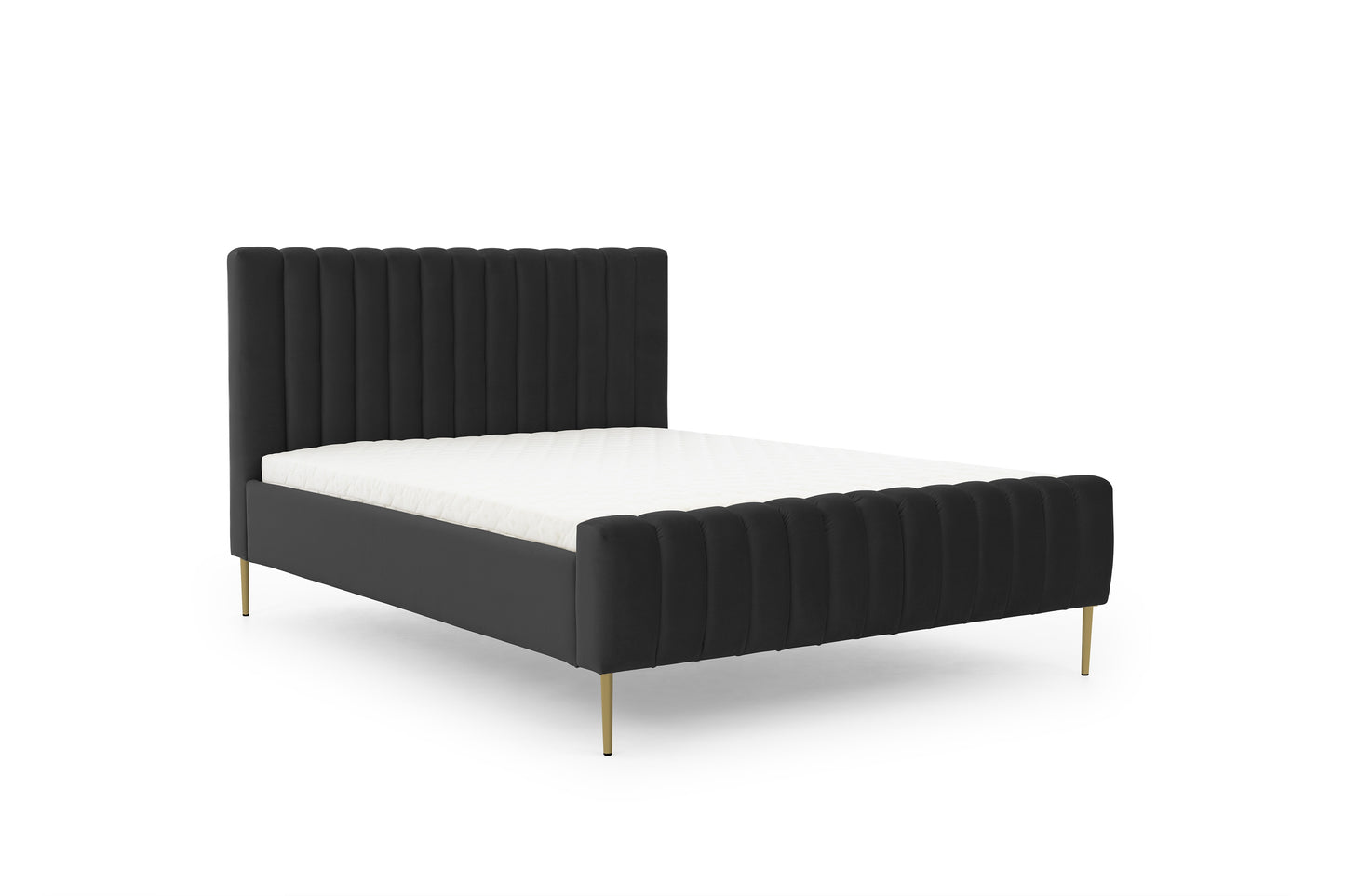 Gulta Austin zelta  kājas 120; 140; 160; 180/200 cm Velluto 20 - N1 Home