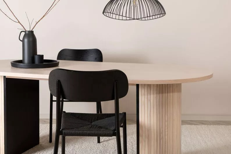 GORM Galds 200x90 cm, balināts ozols - N1 Home