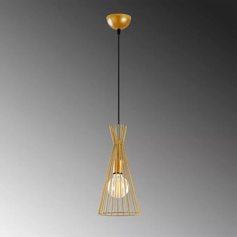 JILTO x1 trīsstūrveida zelta piekaramā lampa - N1 Home