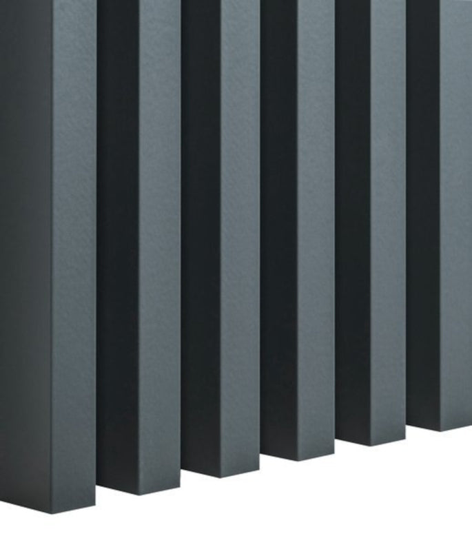 DOLI apaļš kafijas galdiņš ar līstēm 90 cm, tumšs betons/antracīts - N1 Home