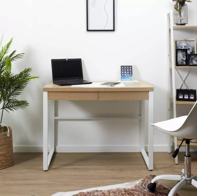 TIVEFIL Rakstāmgalds 100x50 cm,  ozols/balts - N1 Home