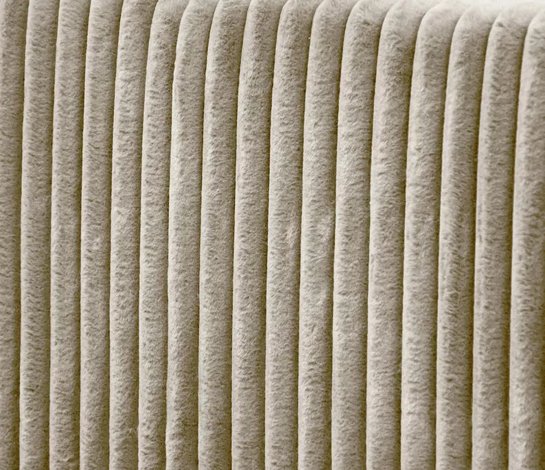 WOFAL Kontinentālā gulta 140/160/180x200 cm ar matraci un glabātuvi, gaiši bēšs, biezs velvets - N1 Home