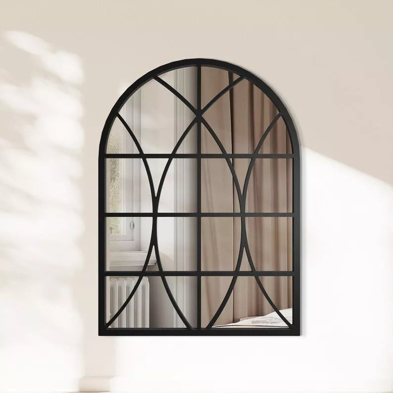 ANGME Sienas spogulis 95x69 cm ar melniem maliņiem - N1 Home