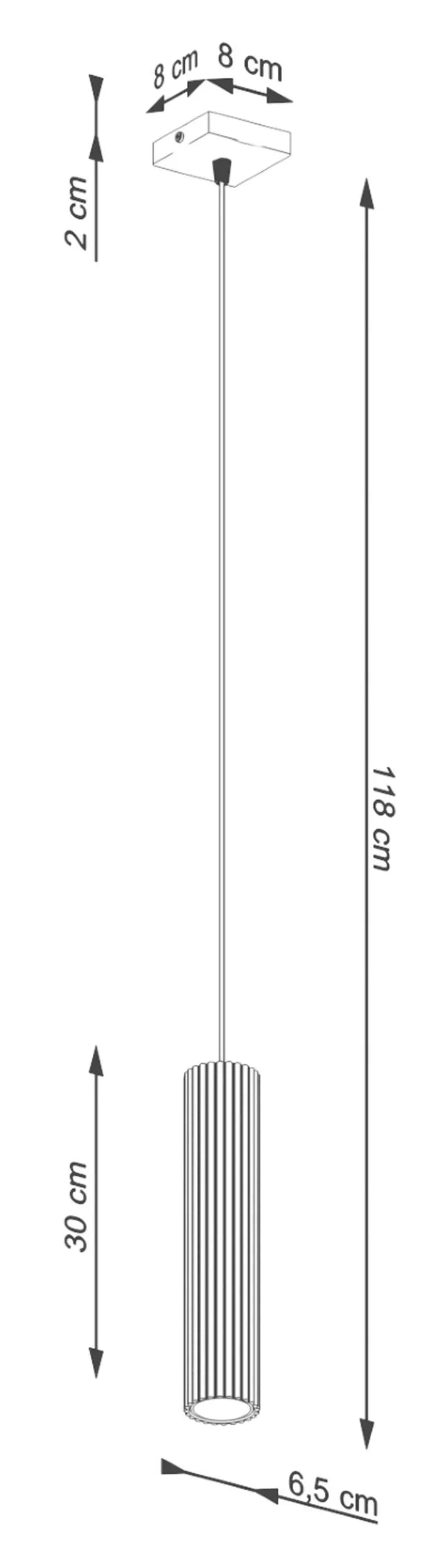 BONKAR x1 piekaramā lampa, sarkans okers - N1 Home