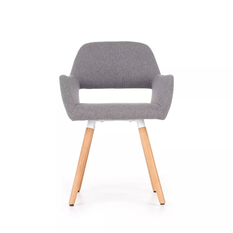 RADO Pelēks polsterēts krēsls - N1 Home