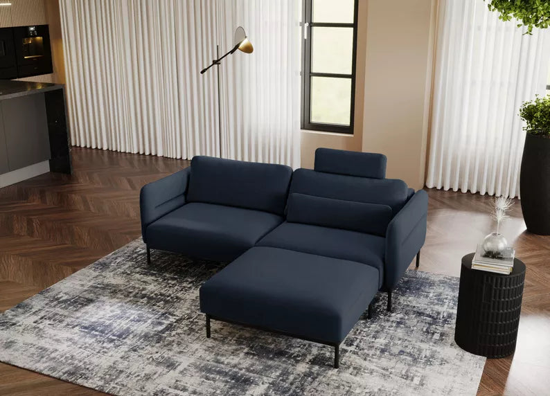 NEROSOLIA Pufs, tumši zila bize - N1 Home