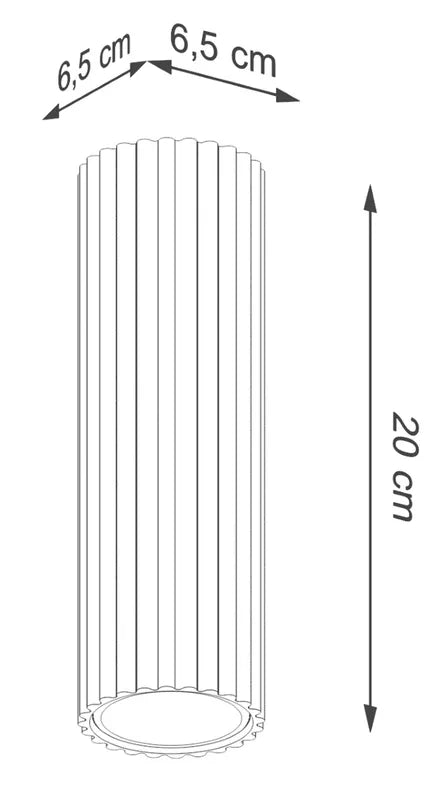 BONKAR Griestu lampa, 20 cm, balta - N1 Home